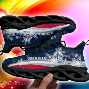 New England Patriots Christmas Snow Chunky Sneakers Ugly Christmas Max Soul Shoes - New England Patriots Christmas Snow Chunky Sneakers Ugly Christmas Max Soul Shoes Photo 6