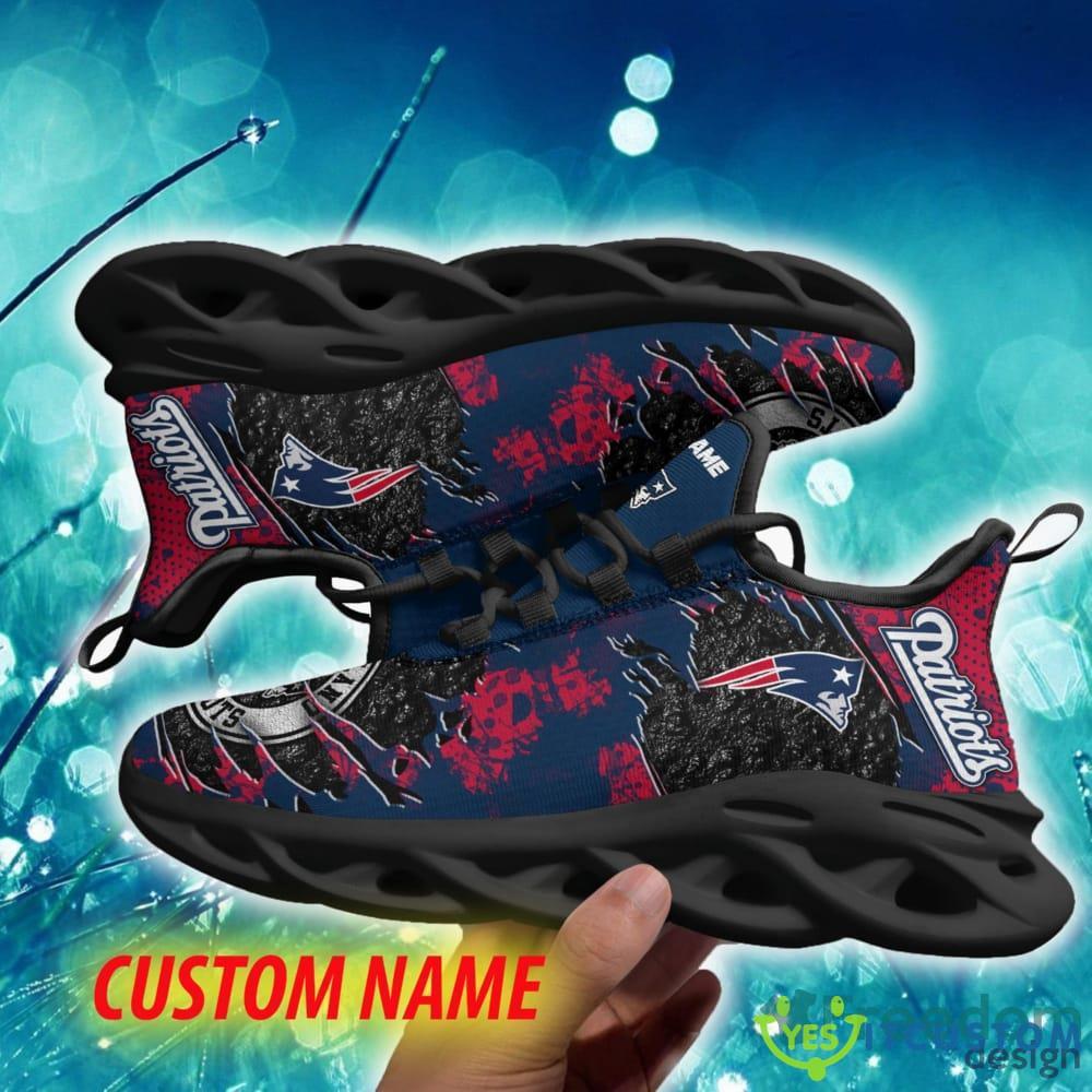 New England Patriots Luxury Custom Name Chunky Sneaker AOP Gift Fans Max Soul Shoes 2 New England Patriots Luxury Custom Name Chunky Sneaker AOP Gift Fans Max Soul Shoes - New England Patriots Max Soul Sneaker NFL photo 2