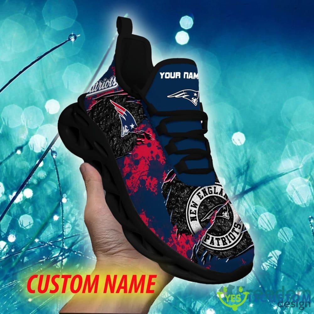 New England Patriots Luxury Custom Name Chunky Sneaker AOP Gift Fans Max Soul Shoes 7 New England Patriots Luxury Custom Name Chunky Sneaker AOP Gift Fans Max Soul Shoes - New England Patriots Max Soul Sneaker NFL photo 7