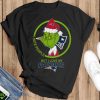 New England Patriots NFL Christmas Grinch I Hate People But I Love My Favorite Football Team T Shirt - Black T-Shirt