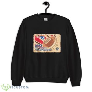 New England Patriots Shirt Rusty Metal IFAF Americas Championship NFL Logo Shirt Gift Shirt - 18000 Unisex Heavy Blend Crewneck Sweatshirt