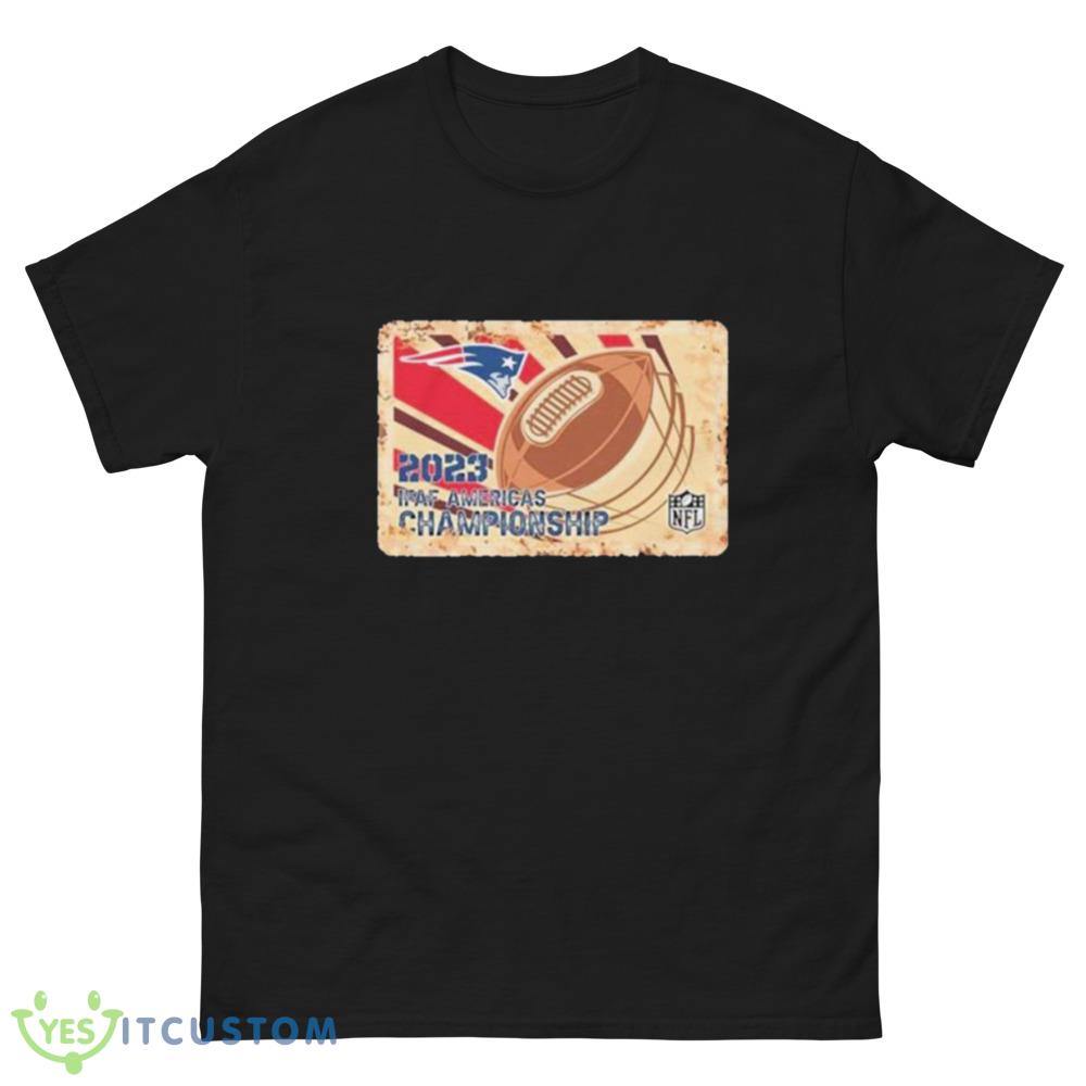 New England Patriots Shirt Rusty Metal IFAF Americas Championship NFL Logo Shirt Gift Shirt 7 New England Patriots Shirt Rusty Metal IFAF Americas Championship NFL Logo Shirt Gift Shirt - Men’s Classic Tee Gildan 5000