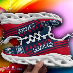 New England Patriots X-max Santa Claus Chunky Sneakers Ugly Christmas Max Soul Shoes - New England Patriots X-max Santa Claus Chunky Sneakers Ugly Christmas Max Soul Shoes Photo 1