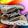 New Orleans Saints Christmas Pattern Max Soul Sneakers Snowflakes Christmas Shoes - New Orleans Saints Christmas Pattern Chunky Sneakers Ugly Christmas Max Soul Shoes Photo 1