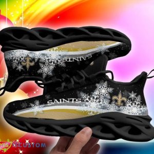New Orleans Saints Christmas Snow Chunky Sneakers Ugly Christmas Max Soul Shoes - New Orleans Saints Christmas Snow Chunky Sneakers Ugly Christmas Max Soul Shoes Photo 6
