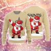 New Orleans Saints Dab Santa 3D Sweater Funny Ugly Christmas For Men And Women - New Orleans Saints Dab Santa 3D Sweater Funny Ugly Christmas For Men And Women