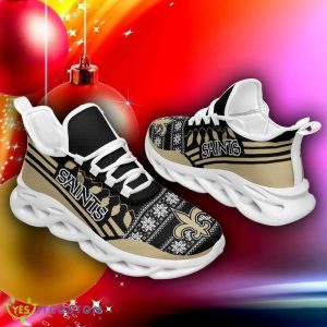 New Orleans Saints X-max Santa Claus Chunky Sneakers Ugly Christmas Max Soul Shoes 4 New Orleans Saints X-max Santa Claus Chunky Sneakers Ugly Christmas Max Soul Shoes - New Orleans Saints X-max Santa Claus Chunky Sneakers Ugly Christmas Max Soul Shoes Photo 2