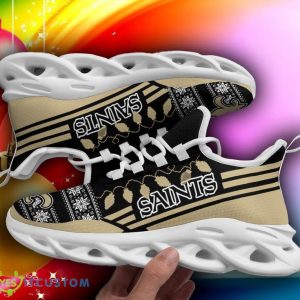 New Orleans Saints X-max Santa Claus Chunky Sneakers Ugly Christmas Max Soul Shoes - New Orleans Saints X-max Santa Claus Chunky Sneakers Ugly Christmas Max Soul Shoes Photo 1