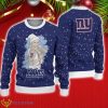 New York Giants Christmas Santa Claus Tattoo Pattern Ugly Christmas Sweater Christmas Gift For Family Product Photo 1