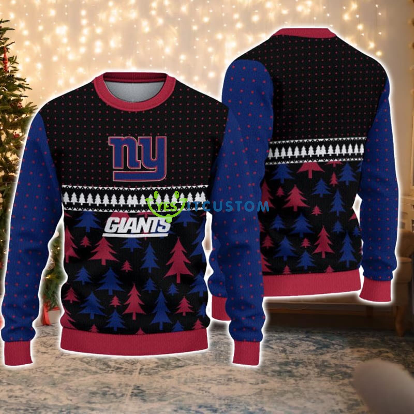 New York Giants Cool Christmas Gift Ugly Christmas Sweater Product Photo 1