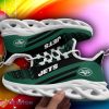 New York Jets Christmas Pattern Max Soul Sneakers Snowflakes Christmas Shoes - New York Jets Christmas Pattern Chunky Sneakers Ugly Christmas Max Soul Shoes Photo 1