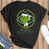 New York Jets NFL Christmas Grinch I Hate People But I Love My Favorite Football Team T Shirt - Black T-Shirt