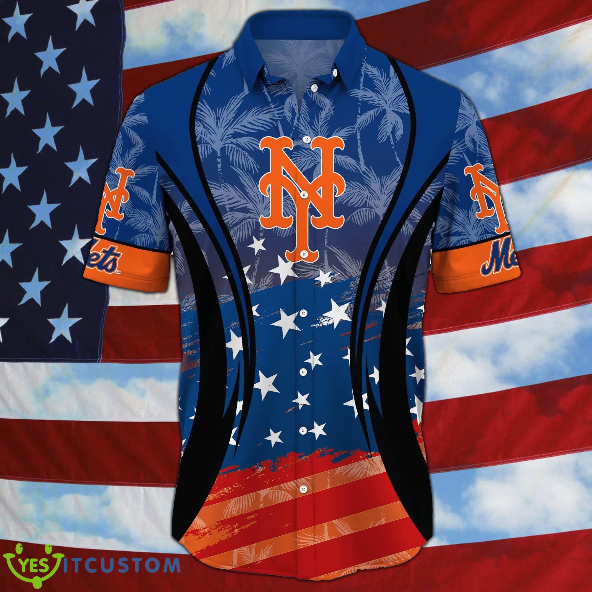 New York Mets MLB Flag US Background Hawaiian Shirt For Men And Women 7 New York Mets MLB Flag US Background Hawaiian Shirt For Men And Women - New York Mets MLB Flag US Background Hawaiian Shirt For Men And Women Photo 3