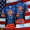 New York Mets MLB Flag US Background Hawaiian Shirt For Men And Women - New York Mets MLB Flag US Background Hawaiian Shirt For Men And Women Photo 2