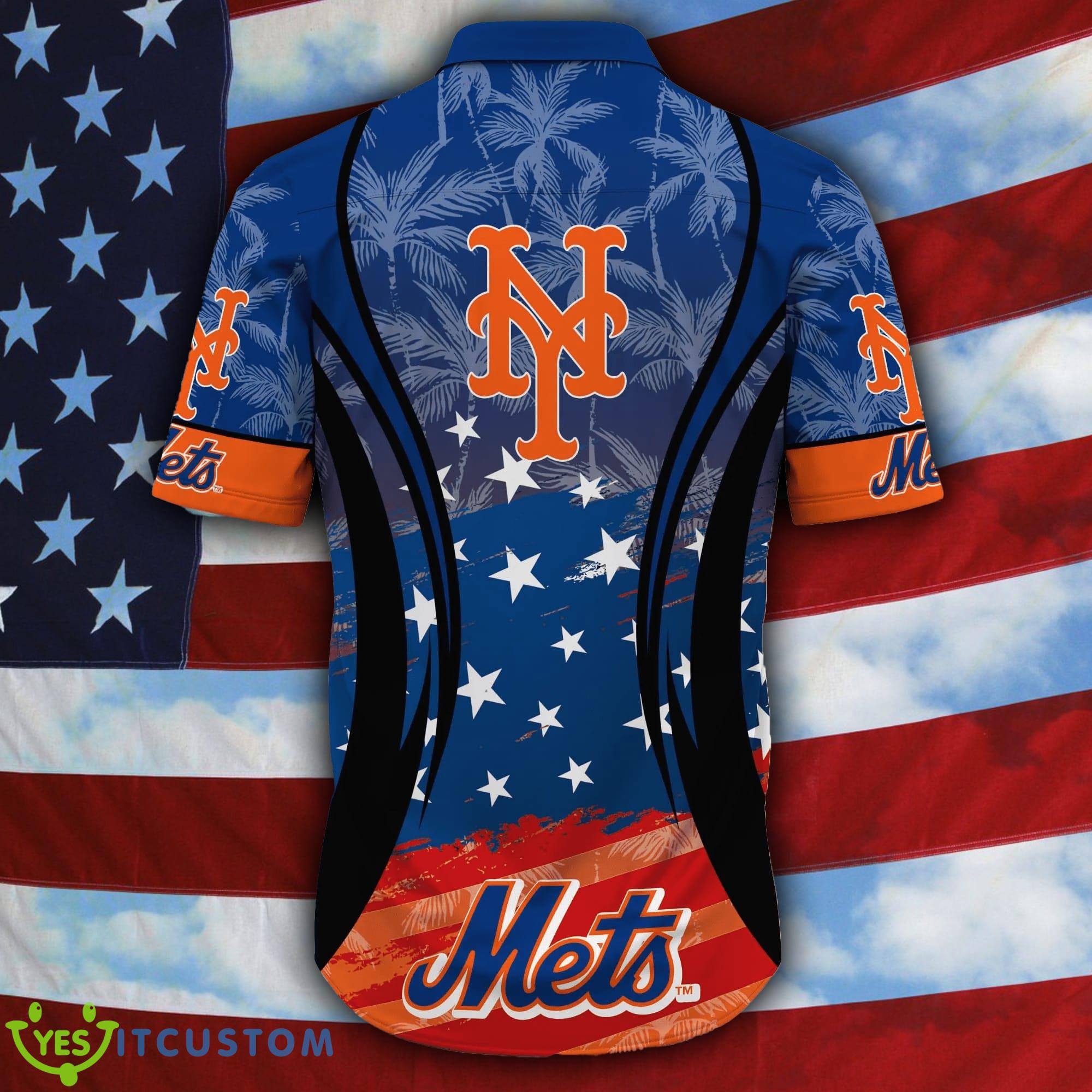 New York Mets MLB Flag US Background Hawaiian Shirt For Men And Women 3 New York Mets MLB Flag US Background Hawaiian Shirt For Men And Women - New York Mets MLB Flag US Background Hawaiian Shirt For Men And Women Photo 4