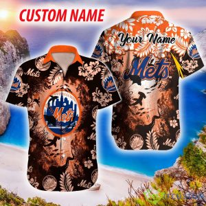 New York Mets MLB Hawaiian Shirt Ocean Hibiscus Custom Name For Fans Gift 5 New York Mets MLB Hawaiian Shirt Ocean Hibiscus Custom Name For Fans Gift - New York Mets MLB Hawaiian Shirt_3