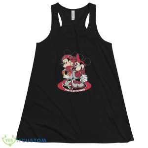 NFL Atlanta Falcons Mickey Mouse And Minnie Mouse Shirt Gift For Fan - 8800 Women's Flowy Racerback Tank