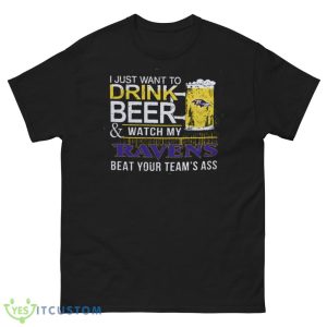 NFL Baltimore Ravens Drink Beer And Watch My Ravens Shirt Gift For Fan 13 NFL Baltimore Ravens Drink Beer And Watch My Ravens Shirt Gift For Fan - Men’s Classic Tee Gildan 5000