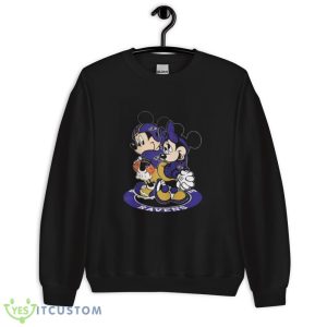 NFL Baltimore Ravens Mickey Mouse And Minnie Mouse Shirt Gift For Fan - 18000 Unisex Heavy Blend Crewneck Sweatshirt
