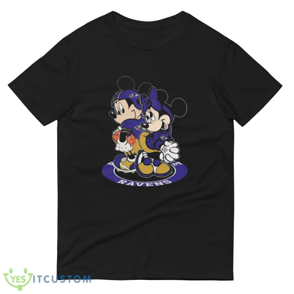 NFL Baltimore Ravens Mickey Mouse And Minnie Mouse Shirt Gift For Fan 6 NFL Baltimore Ravens Mickey Mouse And Minnie Mouse Shirt Gift For Fan - 980 Lightweight Fashion Short Sleeve T-Shirt