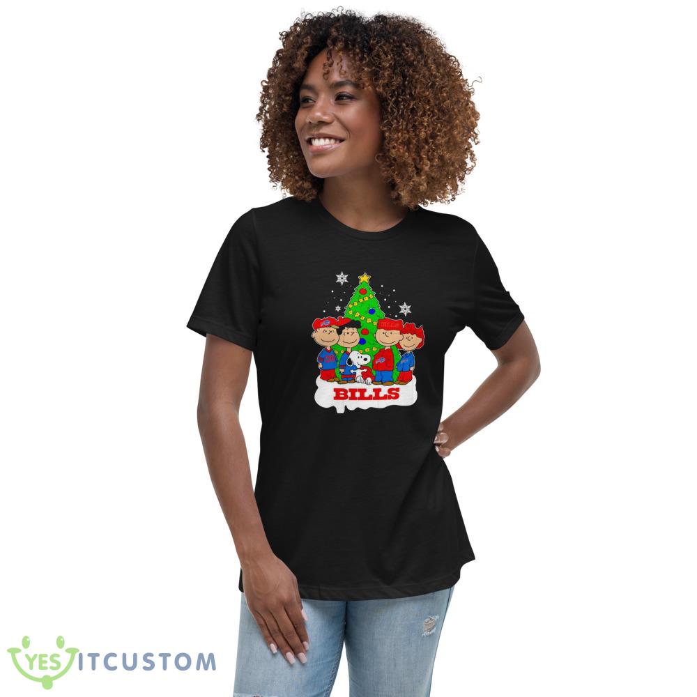 NFL Buffalo Bills Christmas Gifts Snoopy The Peanuts Christmas Shirt Gift Shirt 4 NFL Buffalo Bills Christmas Gifts Snoopy The Peanuts Christmas Shirt Gift Shirt - 6400 Women's Relaxed Short Sleeve Jersey Tee