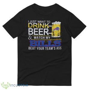 NFL Buffalo Bills Drink Beer And Watch My Bills Shirt Gift For Fan - 980 Lightweight Fashion Short Sleeve T-Shirt
