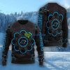 NFL Carolina Panthers Logo Vintage Flower 3D Ugly Christmas Sweater Christmas Gift For Sport Fans Product Photo 1