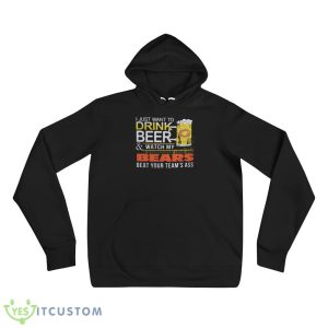 NFL Chicago Bears Drink Beer And Watch My Bears Shirt Gift For Fan - 3719 Unisex Fleece Pullover Hoodie