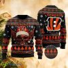 NFL Cincinnati Bengals Christmas All Over Print Sleigh Knitted Sweater For Fans - NFL Cincinnati Bengals Christmas All Over Print Sleigh Knitted Sweater For Fans