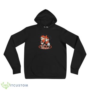 NFL Cleveland Browns Mickey Mouse And Minnie Mouse Shirt Gift For Fan - 3719 Unisex Fleece Pullover Hoodie
