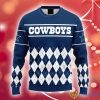 NFL Dallas Cowboys All Over Print Christmas Ugly Sweater Merry For Fans Gift - NFL Dallas Cowboys AOP Christmas Ugly Sweater Photo 1
