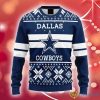 NFL Dallas Cowboys All Over Print Christmas Ugly Sweater Ornament For Fans Gift - NFL Dallas Cowboys AOP Christmas Ugly Sweater Photo 1