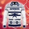 NFL Dallas Cowboys All Over Print Christmas Ugly Sweater Traditional For Fans Gift - NFL Dallas Cowboys AOP Christmas Ugly Sweater Photo 1