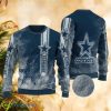 NFL Dallas Cowboys Christmas All Over Print Snowstorm Ugly Sweater - NFL Dallas Cowboys Christmas All Over Print Snowstorm Ugly Sweater