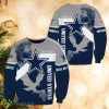 NFL Dallas Cowboys Custom Name One Nation Under God Christmas AOP Hibernation Ugly Sweater - NFL Dallas Cowboys Custom Name One Nation Under God Christmas AOP Hibernation Ugly Sweater