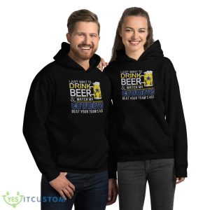 NFL Dallas Cowboys Drink Beer And Watch My Cowboys Shirt Gift For Fan - 18500 Unisex Heavy Blend Hooded Sweatshirt