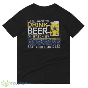 NFL Dallas Cowboys Drink Beer And Watch My Cowboys Shirt Gift For Fan - 980 Lightweight Fashion Short Sleeve T-Shirt
