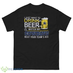 NFL Dallas Cowboys Drink Beer And Watch My Cowboys Shirt Gift For Fan - Men’s Classic Tee Gildan 5000