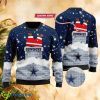 NFL Dallas Cowboys Personalized Christmas Snow 3D Knitted Sweater - NFL Dallas Cowboys Personalized Christmas Snow 3D Knitted Sweater