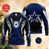 NFL Dallas Cowboys Personalized Christmas Yarn All Over Print Knitted Sweater - NFL Dallas Cowboys Personalized Christmas Yarn All Over Print Knitted Sweater