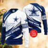 NFL Dallas Cowboys White Net Dark Blue Personalized Christmas Retail 3D Ugly Sweater - NFL Dallas Cowboys White Net Dark Blue Personalized Christmas Retail 3D Ugly Sweater