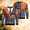 NFL Denver Broncos Christmas All Over Print Rejoice Ugly Sweater - NFL Denver Broncos Christmas All Over Print Rejoice Ugly Sweater