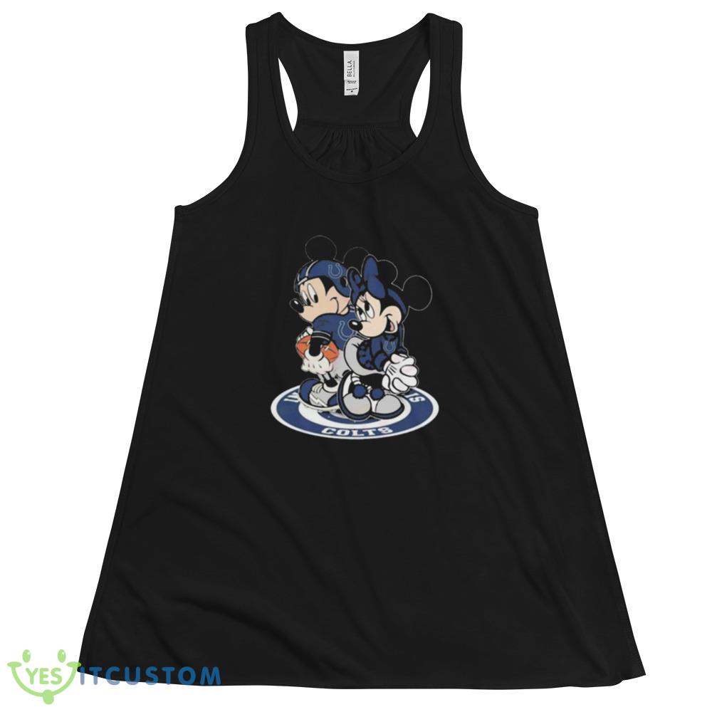 NFL Indianapolis Colts Mickey Mouse And Minnie Mouse Shirt Gift For Fan 5 NFL Indianapolis Colts Mickey Mouse And Minnie Mouse Shirt Gift For Fan - 8800 Women's Flowy Racerback Tank