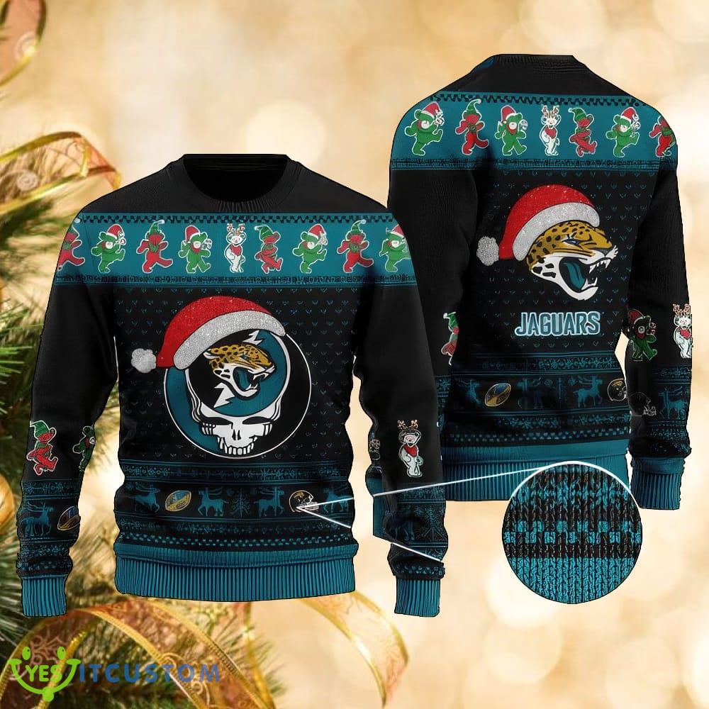 NFL Jacksonville Jaguars Christmas All Over Print Fabric Knitted Sweater For Men And Women 3 NFL Jacksonville Jaguars Christmas All Over Print Fabric Knitted Sweater For Men And Women - NFL Jacksonville Jaguars Christmas All Over Print Fabric Knitted Sweater For Men And Women