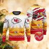 NFL Kansas City Chiefs Christmas 3D Icicle Ugly Sweater - NFL Kansas City Chiefs Christmas 3D Icicle Ugly Sweater
