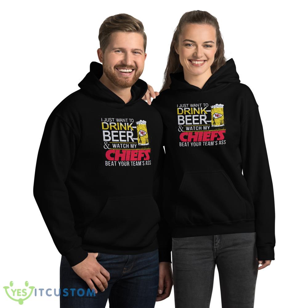 NFL Kansas City Chiefs Drink Beer And Watch My Chiefs Shirt Gift For Fan 2 NFL Kansas City Chiefs Drink Beer And Watch My Chiefs Shirt Gift For Fan - 18500 Unisex Heavy Blend Hooded Sweatshirt