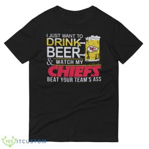 NFL Kansas City Chiefs Drink Beer And Watch My Chiefs Shirt Gift For Fan 12 NFL Kansas City Chiefs Drink Beer And Watch My Chiefs Shirt Gift For Fan - 980 Lightweight Fashion Short Sleeve T-Shirt