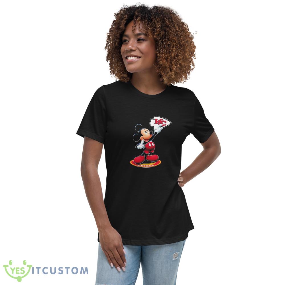 NFL Kansas City Chiefs Mickey Mouse Logo Shirt Gift For Fan 4 NFL Kansas City Chiefs Mickey Mouse Logo Shirt Gift For Fan - 6400 Women's Relaxed Short Sleeve Jersey Tee