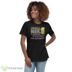 NFL Minnesota Vikings Drink Beer And Watch My Vikings Shirt Gift For Fan - 6400 Women's Relaxed Short Sleeve Jersey Tee