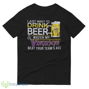 NFL Minnesota Vikings Drink Beer And Watch My Vikings Shirt Gift For Fan - 980 Lightweight Fashion Short Sleeve T-Shirt